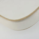 CELINE Horse Carriage Shoulder Bag Leather White Gold Auth 190525A-17