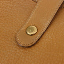 HERMES Rodeo Shoulder Bag Taurillon Leather Beige Gold Auth 190526-19