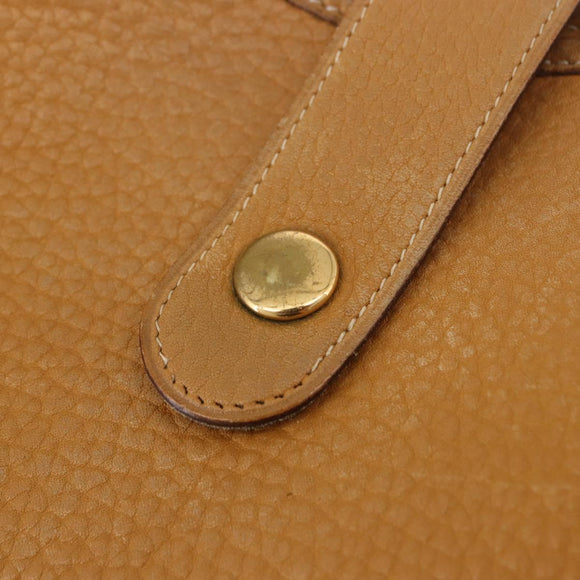 HERMES Rodeo Shoulder Bag Taurillon Leather Beige Gold Auth 190526