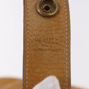 HERMES Rodeo Shoulder Bag Taurillon Leather Beige Gold Auth 190526-21
