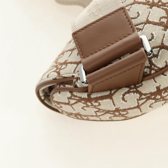 Christian Dior Trotter Canvas Saddle Bag Cactus Jack Beige Auth 190528M