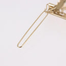 CHANEL COCO Valletta Hair Clip Metal Gold Tone CC Auth 190529M-7