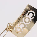 CHANEL COCO Valletta Hair Clip Metal Gold Tone CC Auth 190529M-8