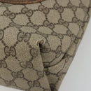 GUCCI GG Supreme Web Sherry Line Tote Bag PVC Beige Gold 39 002 4487 Auth 190532-14