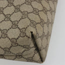GUCCI GG Supreme Web Sherry Line Tote Bag PVC Beige Gold 39 002 4487 Auth 190532-16