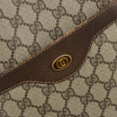 GUCCI GG Supreme Web Sherry Line Tote Bag PVC Beige Gold 39 002 4487 Auth 190532-17