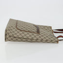 GUCCI GG Supreme Web Sherry Line Tote Bag PVC Beige Gold 39 002 4487 Auth 190532-3