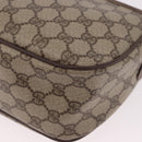 GUCCI GG Supreme Web Sherry Line Bag PVC Beige Gold 89 02 077 Auth 190534-12