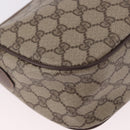 GUCCI GG Supreme Web Sherry Line Bag PVC Beige Gold 89 02 077 Auth 190534-13
