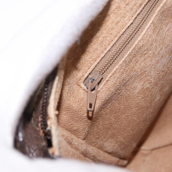 GUCCI GG Supreme Web Sherry Line Bag PVC Beige Gold 89 02 077 Auth 190534