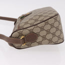 GUCCI GG Supreme Web Sherry Line Bag PVC Beige Gold 89 02 077 Auth 190534-5