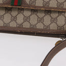 GUCCI GG Supreme Web Sherry Line Bag PVC Beige Gold 89 02 077 Auth 190534-7