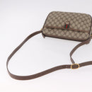 GUCCI GG Supreme Web Sherry Line Bag PVC Beige Gold 89 02 077 Auth 190534-8