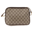 GUCCI GG Supreme Shoulder Bag PVC Beige Gold 56 02 068 Auth 190535-2