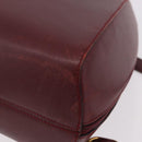 CARTIER Must Line Backpack Bordeaux Gold Auth 190550-16