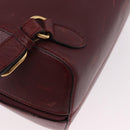 CARTIER Must Line Backpack Bordeaux Gold Auth 190550-17