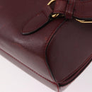 CARTIER Must Line Backpack Bordeaux Gold Auth 190550-18