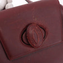 CARTIER Must Line Backpack Bordeaux Gold Auth 190550-19