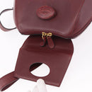 CARTIER Must Line Backpack Bordeaux Gold Auth 190550-20