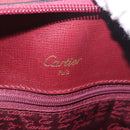 CARTIER Must Line Backpack Bordeaux Gold Auth 190550-21