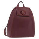 CARTIER Must Line Backpack Bordeaux Gold Auth 190550-1
