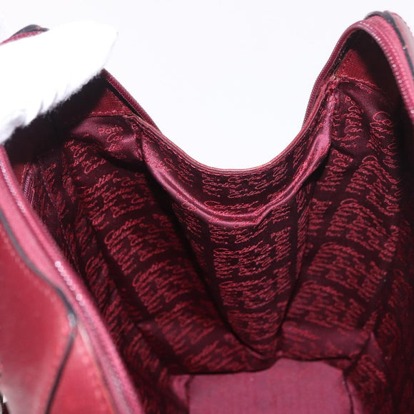 CARTIER Must Line Backpack Bordeaux Gold Auth 190550