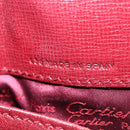 CARTIER Must Line Backpack Bordeaux Gold Auth 190550-12