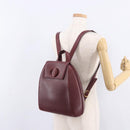 CARTIER Must Line Backpack Bordeaux Gold Auth 190550-26