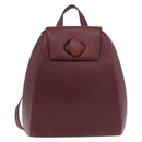 CARTIER Must Line Backpack Bordeaux Gold Auth 190550-13