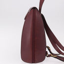 CARTIER Must Line Backpack Bordeaux Gold Auth 190550-3