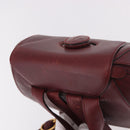 CARTIER Must Line Backpack Bordeaux Gold Auth 190550-6