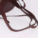 CARTIER Must Line Backpack Bordeaux Gold Auth 190550-8