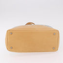 BURBERRY Nova Check Tote Bag Canvas Light Blue Beige Auth 190551-12
