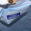 BURBERRY Nova Check Tote Bag Canvas Light Blue Beige Auth 190551-18