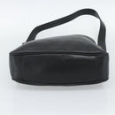 GUCCI Bamboo Hand Bag Leather 2way Black Gold 001 1705 Auth 190553-5
