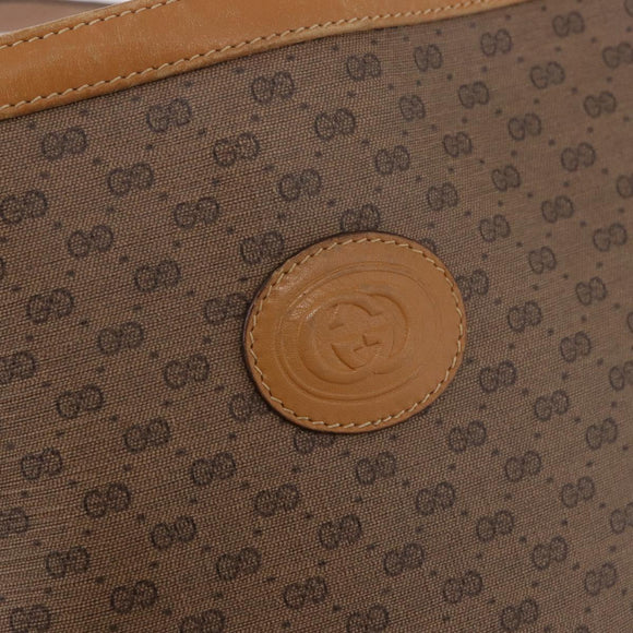 GUCCI Micro GG Schoudertas PVC Beige Authentiek 190555