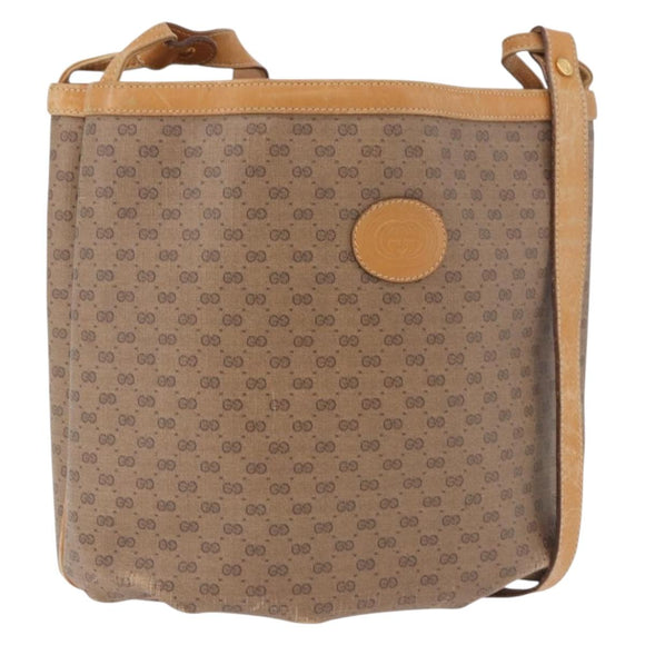 GUCCI Micro GG Schoudertas PVC Beige Authentiek 190555