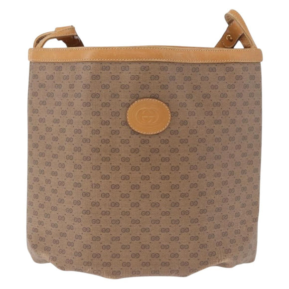 GUCCI Micro GG Schoudertas PVC Beige Authentiek 190555