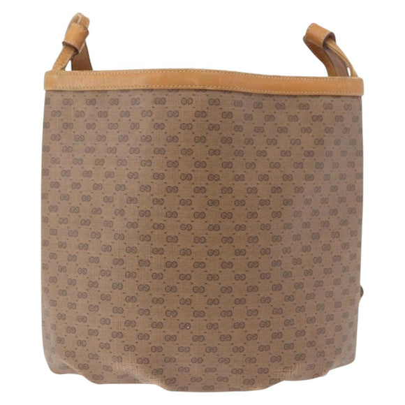 GUCCI Micro GG Schoudertas PVC Beige Authentiek 190555