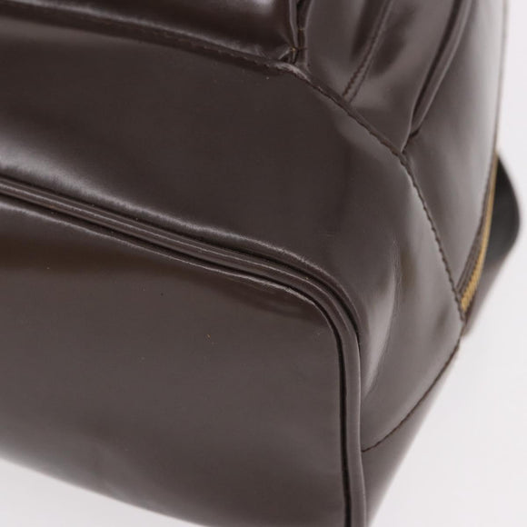 GUCCI Body Bag PVC Brown Gold 003 2113 Auth 190556