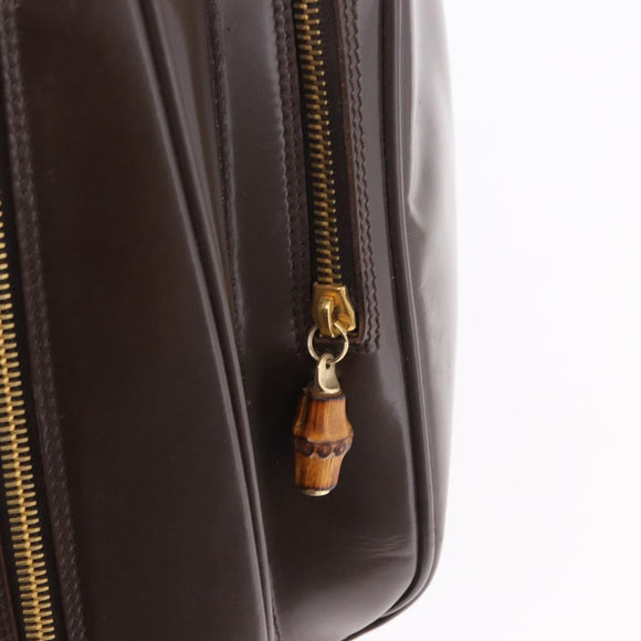 GUCCI Body Bag PVC Brown Gold 003 2113 Auth 190556