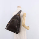 GUCCI Body Bag PVC Brown Gold 003 2113 Auth 190556-25