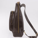 GUCCI Body Bag PVC Brown Gold 003 2113 Auth 190556-3