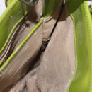 GUCCI Patent Hand Bag 2way Lime Green Silver Auth 190559-20
