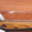 CELINE Macadam Canvas Hand Bag PVC Brown Gold Auth 190562-20