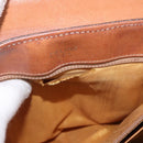 CELINE Macadam Canvas Hand Bag PVC Brown Gold Auth 190562-12