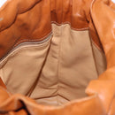 CELINE Triomphe Drawstring Bag Leather Brown Auth 190563-20