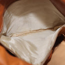 CELINE Triomphe Drawstring Bag Leather Brown Auth 190563-11