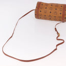 MCM Vicetos Logogram Shoulder Bag PVC Leather Brown Gold Auth 190564-7