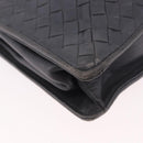 BOTTEGA VENETA INTRECCIATO Shoulder Bag Leather Gray Auth 190565-14
